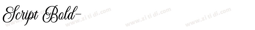 Script Bold字体转换